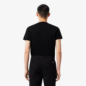 LACOSTE T-Shirt Basic In Cotone Pima Nera