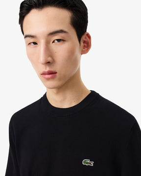 LACOSTE Maglioncino Basic In Cotone Nero