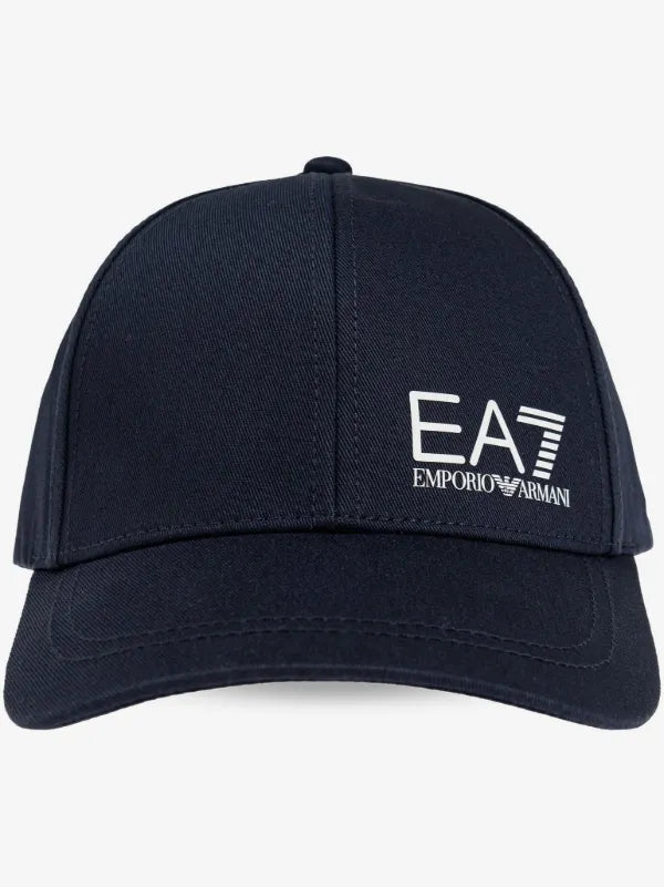 EA7 Cappello Blu/Bianco Visiera Curva