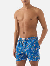 SAINT BARTH Costume Lighting Micro Stretch Gin Lover Stripes Blu