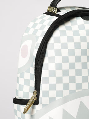 SPRAYGROUND Zaino In Cotone Saffiano a Scacchi Nero/Grigio