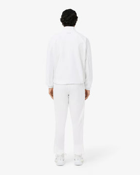 LACOSTE Tuta In Microfibra Impermeabile Con Zip Bianca