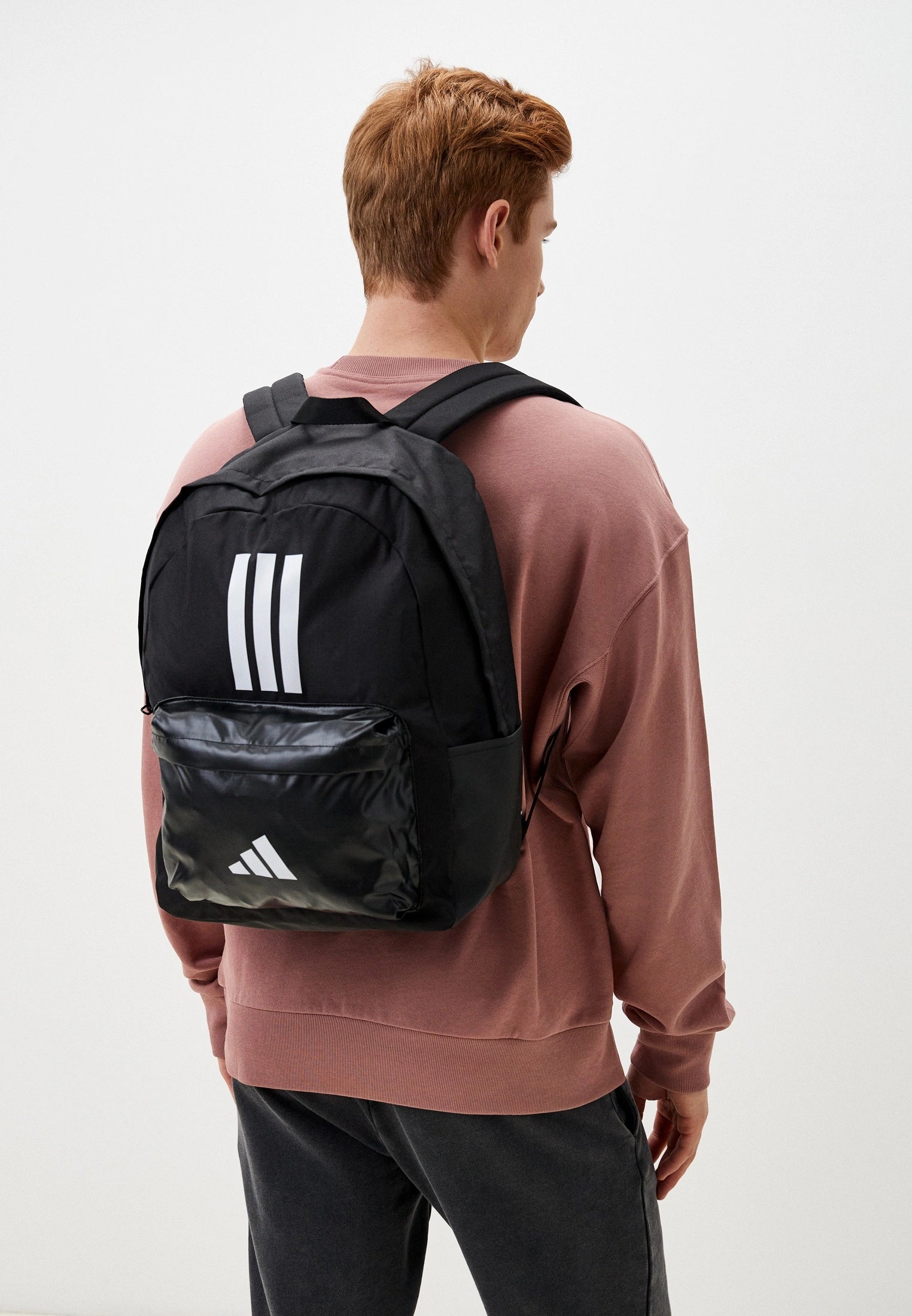 Zaino Adidas nero con Tasca Lucida
