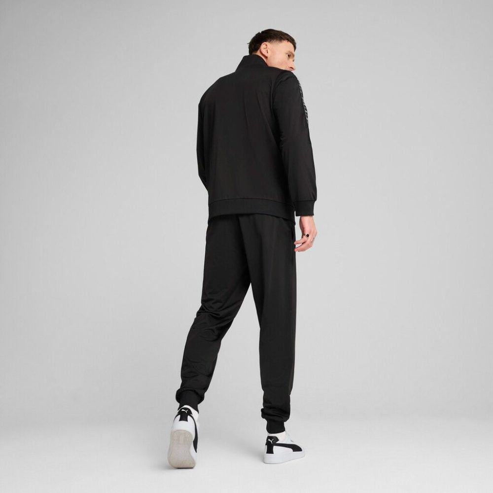 PUMA Tuta Completa Con Zip Acetata Con Logo Sulle Maniche Nero