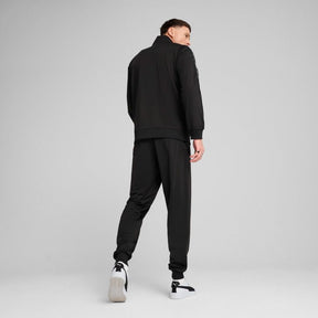 PUMA Tuta Completa Con Zip Acetata Con Logo Sulle Maniche Nero