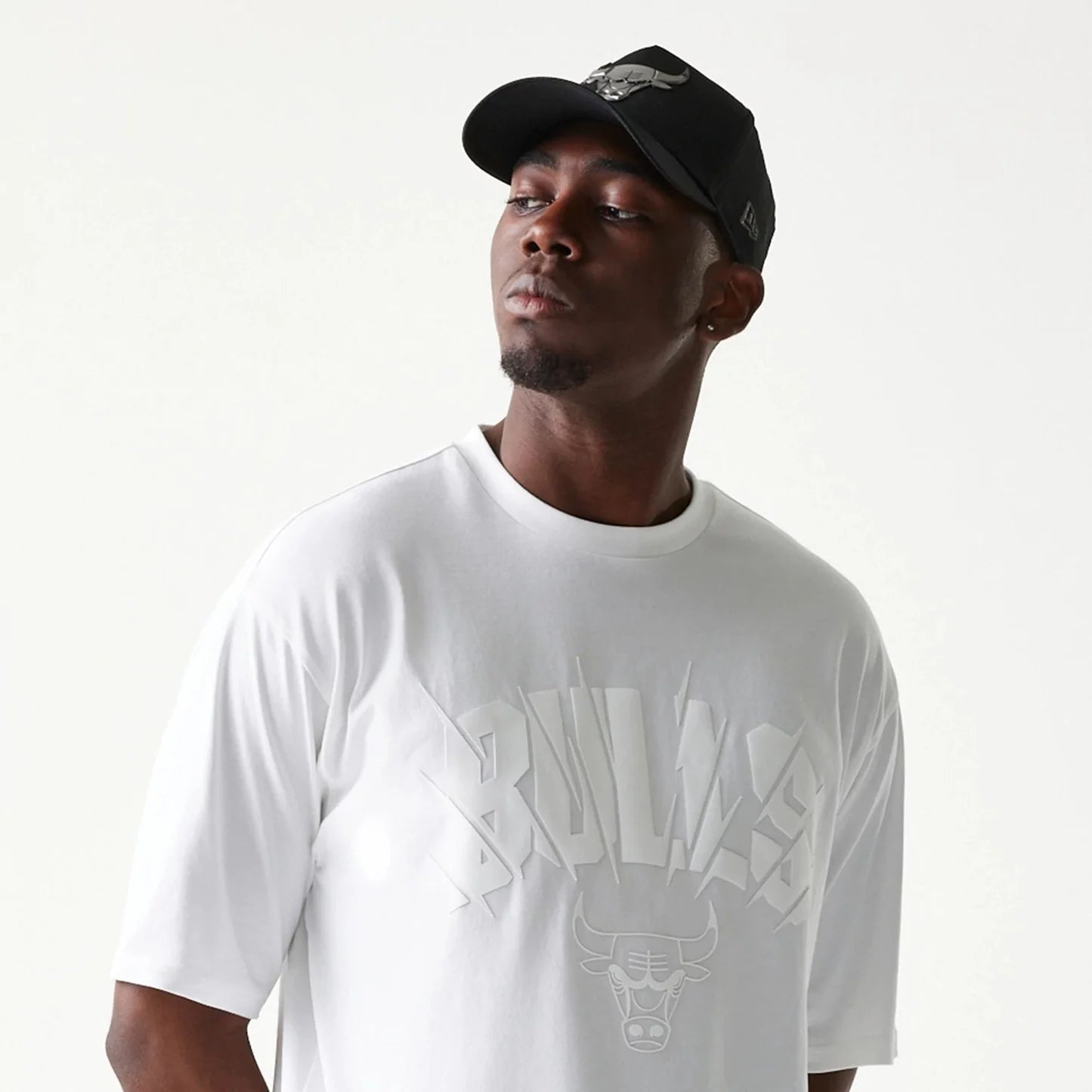 NEW ERA Completino Chicago Bulls Con Stampa in Rilievo Bianco/Nero