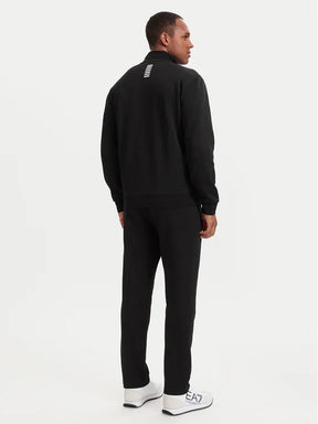 EMPORIO ARMANI Tuta Completa Con Zip Senza Cappuccio Nero/Bianco