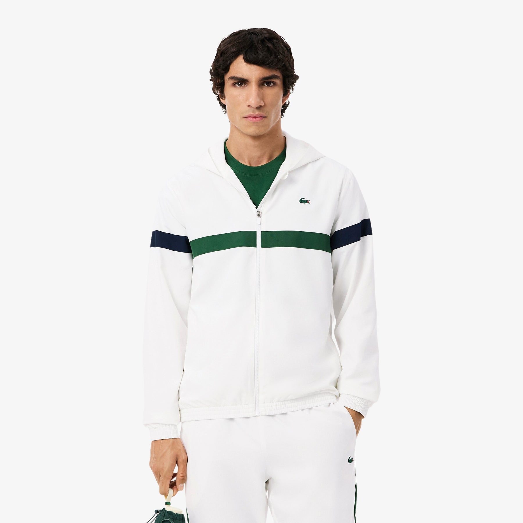LACOSTE Tuta In Microfibra bianca