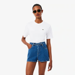 LACOSTE T-Shirt Basic Donna Bianca