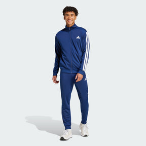 ADIDAS Tuta Acetata Con Zip Senza Cappuccio Blu