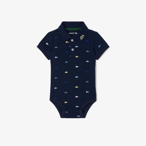 LACOSTE Body Baby A Polo Logato Mezza Manica Blu