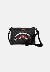 SPRAYGROUND Pochette/Tracolla SHARK MONOGRAM CROSSBODY nera