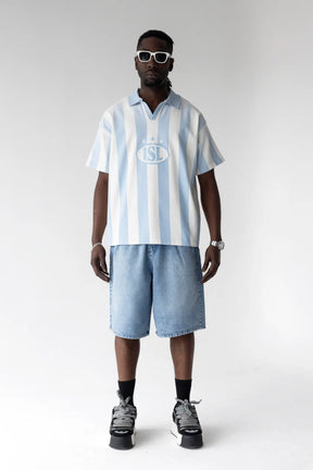 BLACK ISLAND Polo In Cotone Bianca/Azzurra
