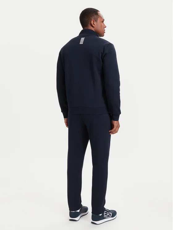EMPORIO ARMANI Tuta Completa Con Zip Senza Cappuccio Blu/Bianco