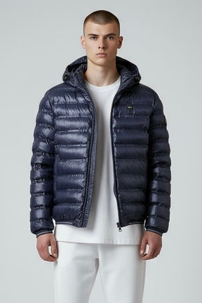 BLAUER Giubbotto Reversibile Liscio Uomo Invernale Blu/Blu