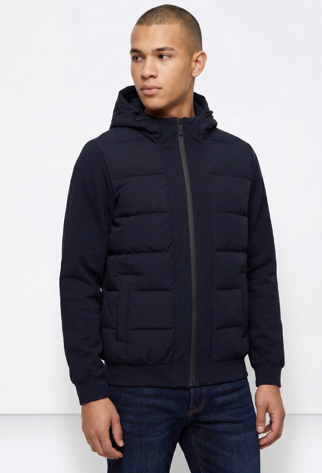 TIFFOSI Giubbotto Con Cappuccio Blu Navy
