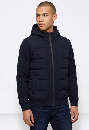 TIFFOSI Giubbotto Con Cappuccio Blu Navy
