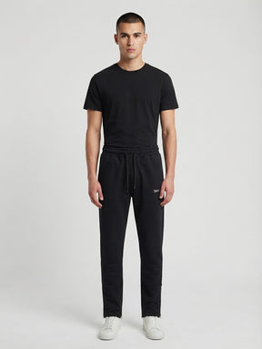 DISCLAIMER Pantalone Tuta Logo Minimal Nero
