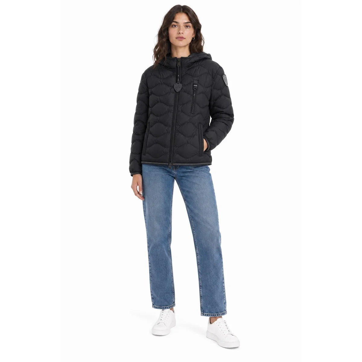 BLAUER Giubbotto Camelia Con Cappuccio Donna Nero