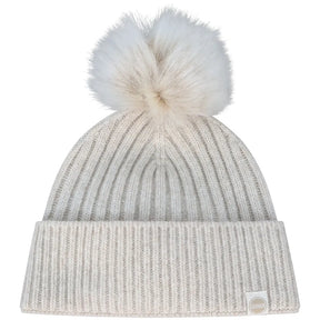 COLMAR Berretto Donna Con Pon Pon Beige