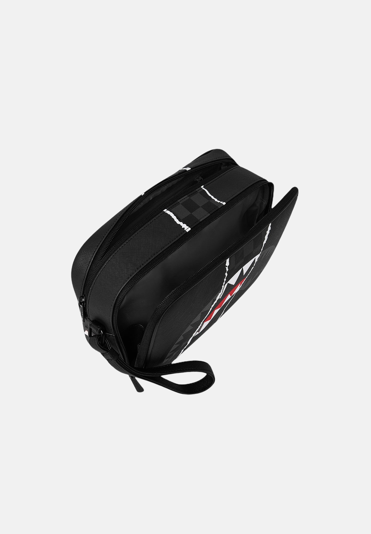 SPRAYGROUND Pochette RIP SHARK nero con grafica Shark Mouth Nero