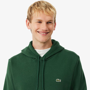 LACOSTE Felpa Con Cappuccio Felpata Basic Verde