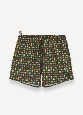 COLMAR Costume Da Bagno Bermuda Verde Con Fantasia