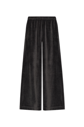 EMPORIO ARMANI Tuta Completa Con Zip e Cappuccio In Velluto Donna Nero