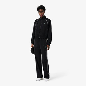 LACOSTE Tuta Idrorepellente con Bordi a Contrasto Donna Nera