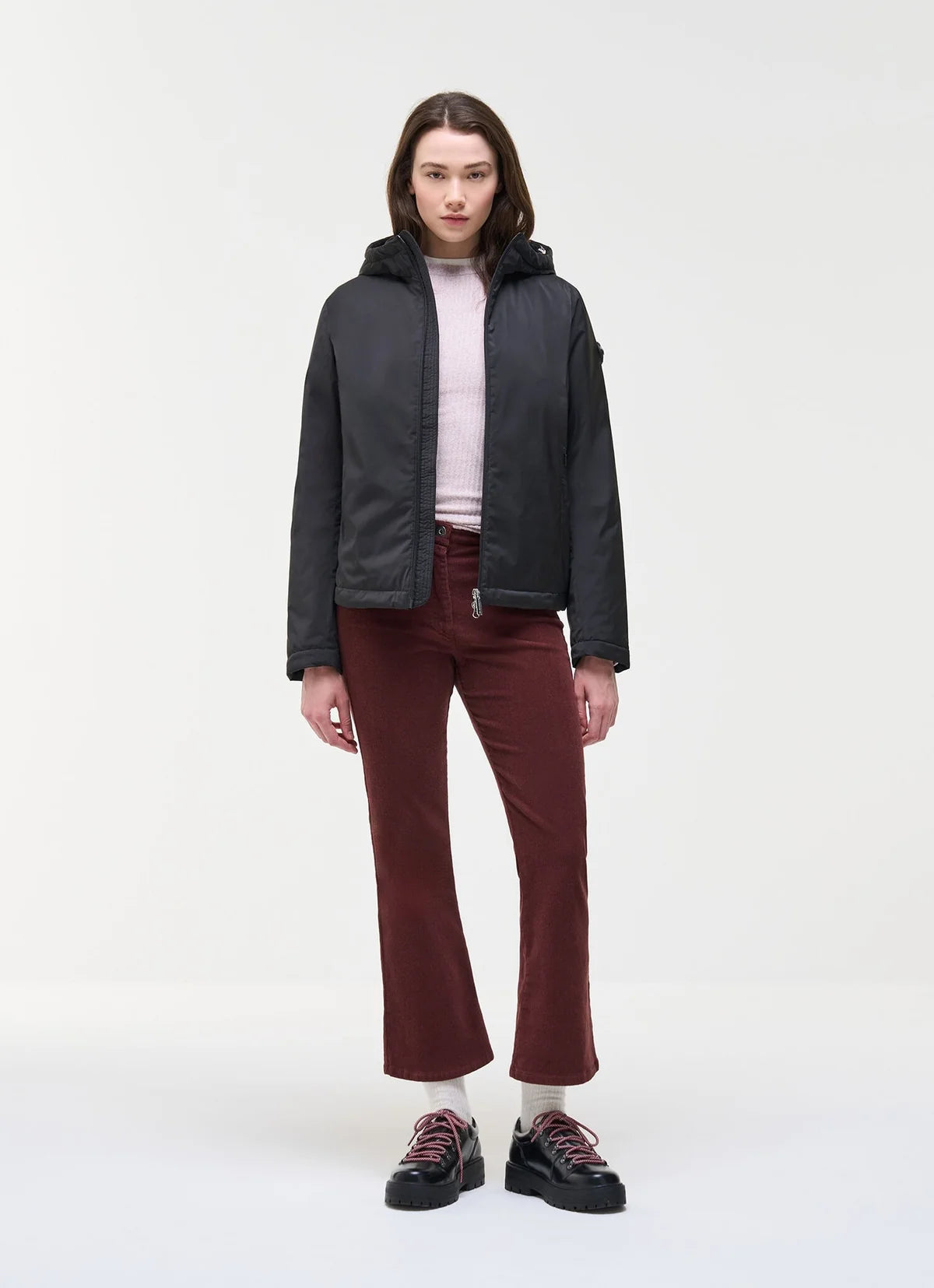 COLMAR Giacca Donna Impermeabile Con Cappuccio Nero 26/27
