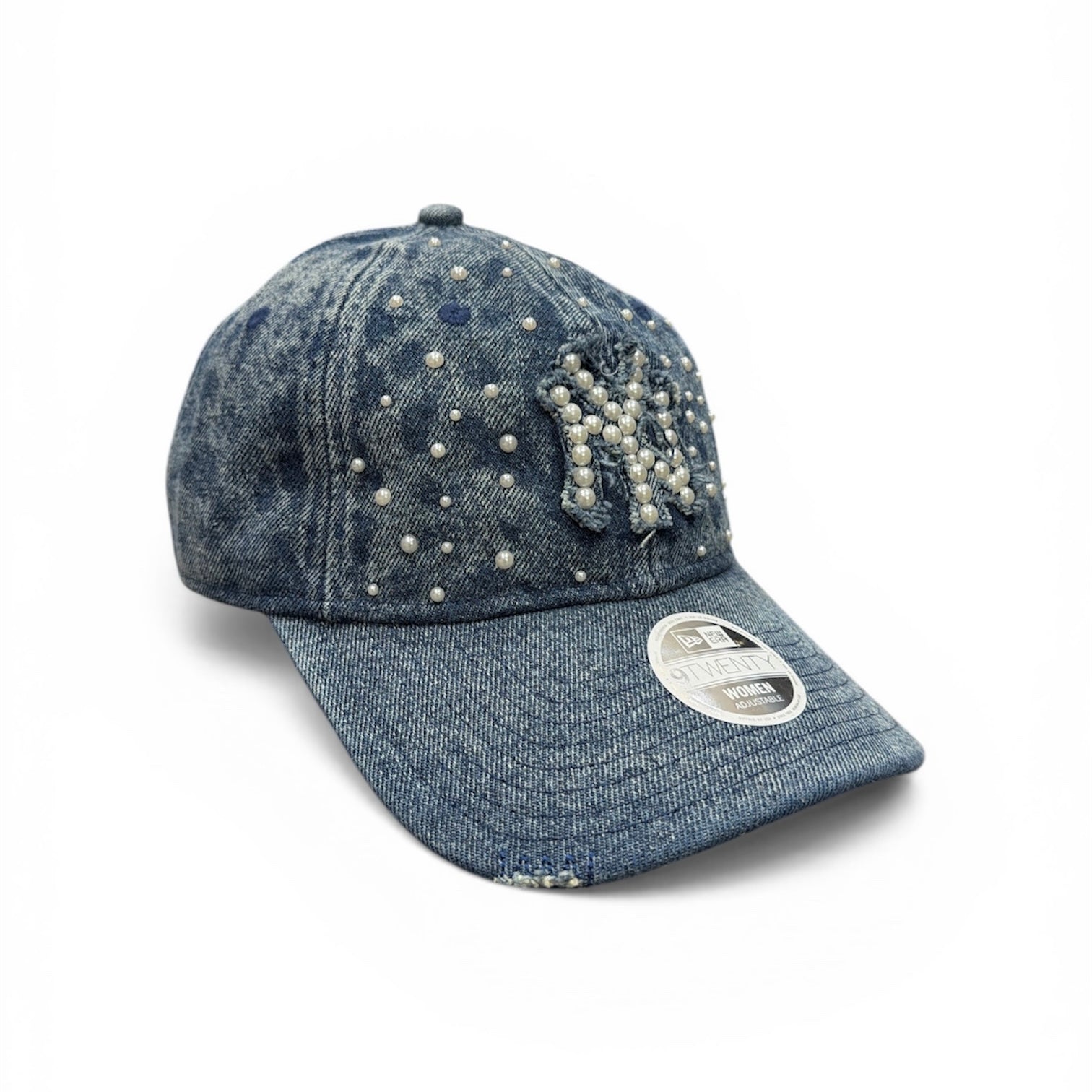 NEW ERA NY CUSTOM IN DENIM BLU CON PERLE DONNA