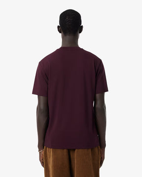 LACOSTE T-Shirt in Piquè di Cotone PimaMarrone