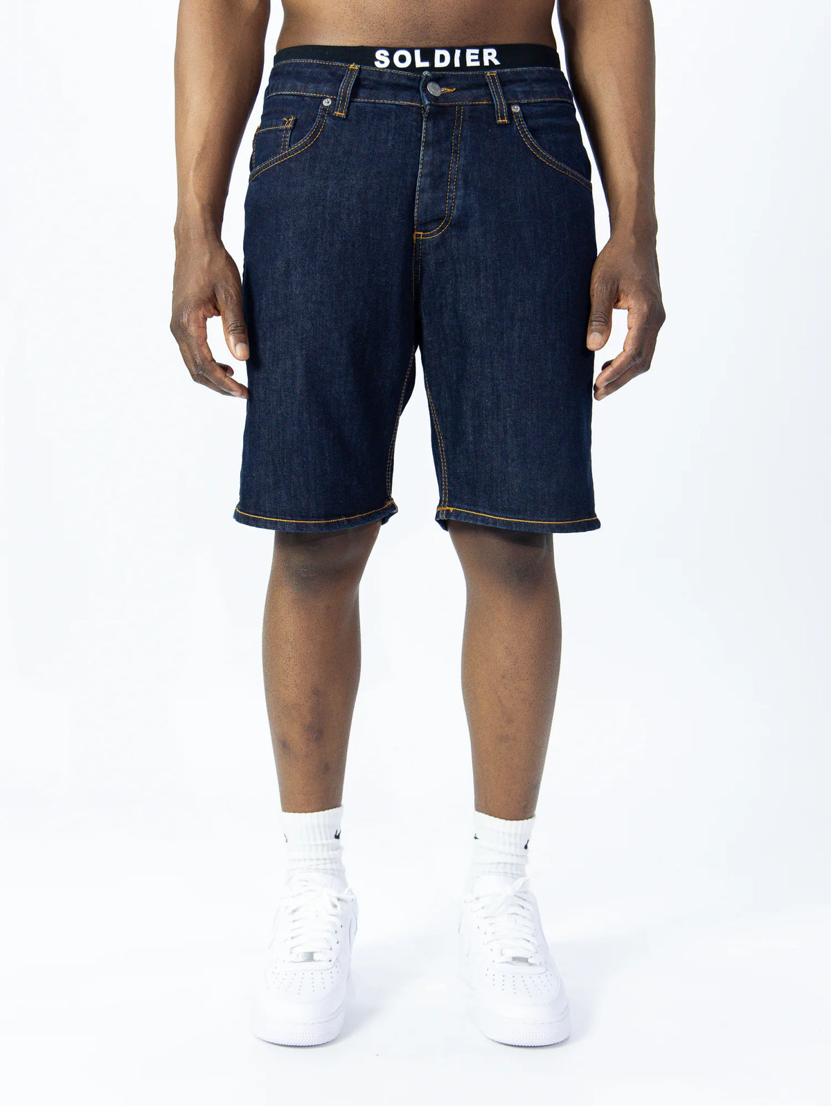 SOLDIER Bermuda Jeans Denim Blu Scuro