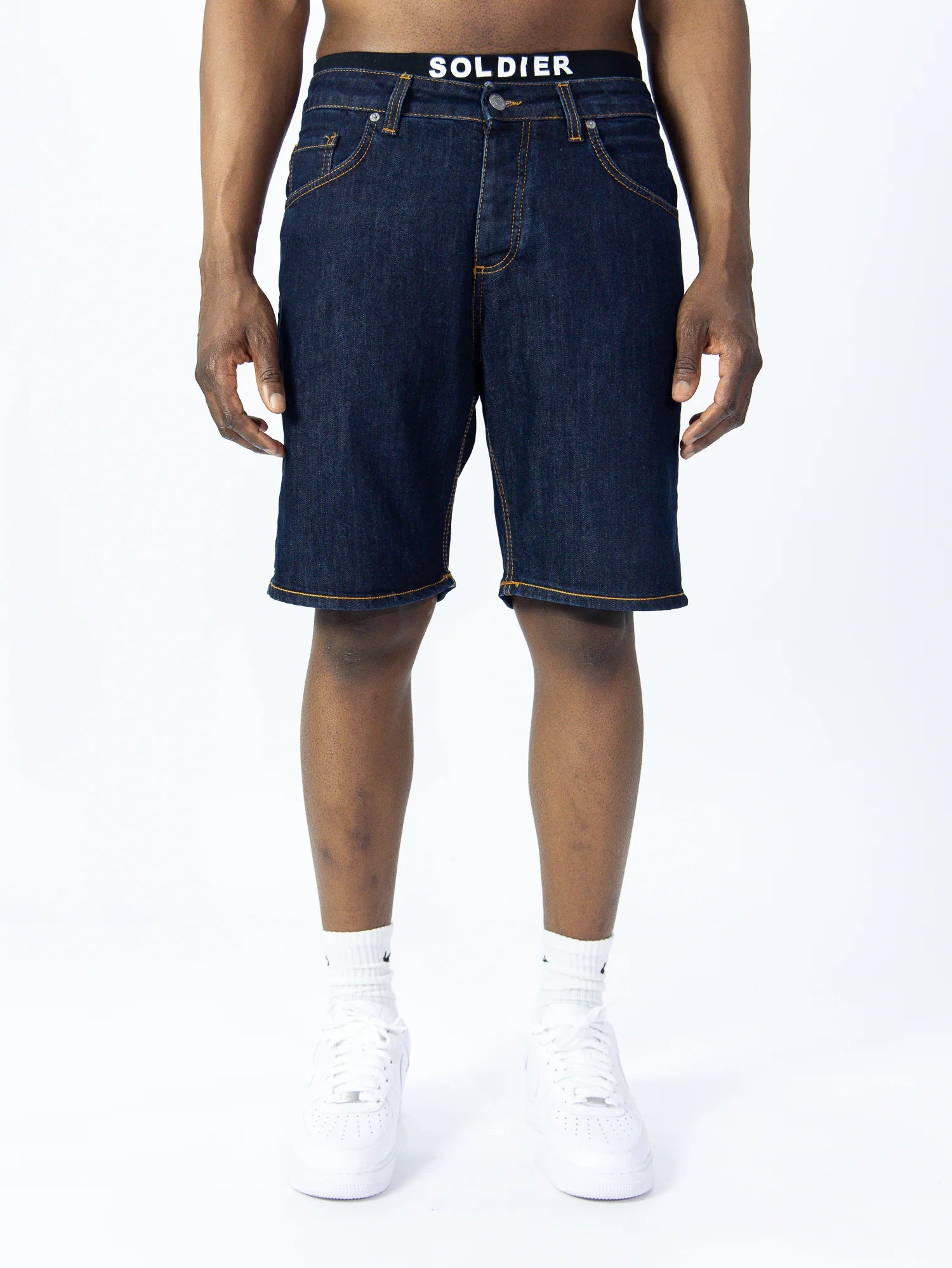 SOLDIER Bermuda Jeans Denim Blu Scuro