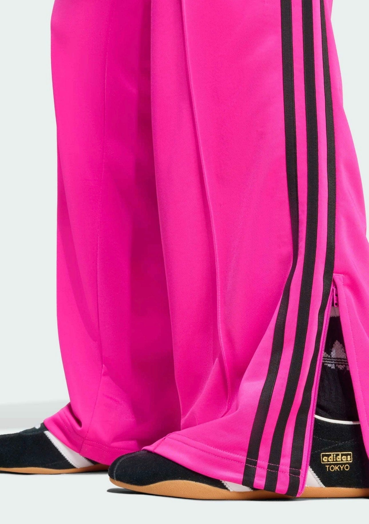 ADIDAS ORIGINALS Pantalone fondo largo Fucsia Unisex Strisce Nere Donna