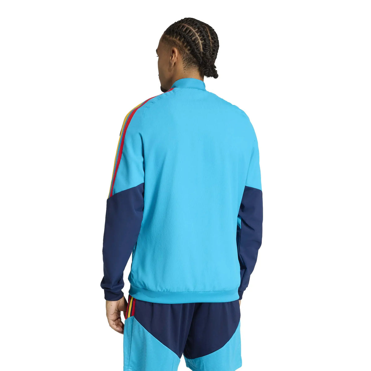 ADIDAS Tuta Completa SPAGNA In Microfibra Azzurra/Multicolor