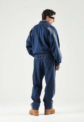 ADIDAS Coordinato Denim Preloved a Con Bande Bianche