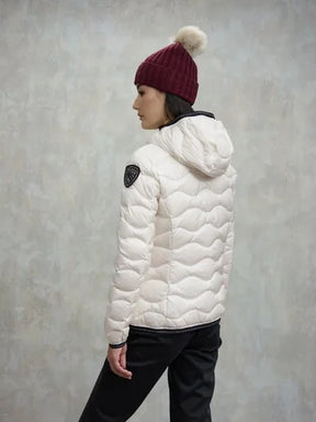 BLAUER Giubbotto Donna Piumino Ondulato Bianco