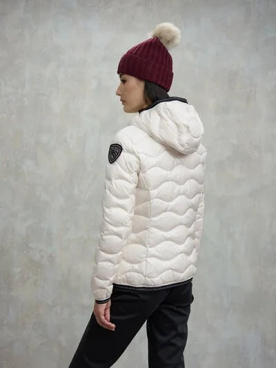 BLAUER Giubbotto Donna Piumino Ondulato Bianco