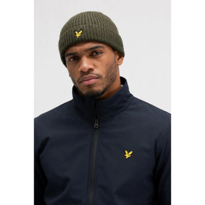 LYLE&SCOTT Cappello Ribbed Beanie In Lana Verde Oliva