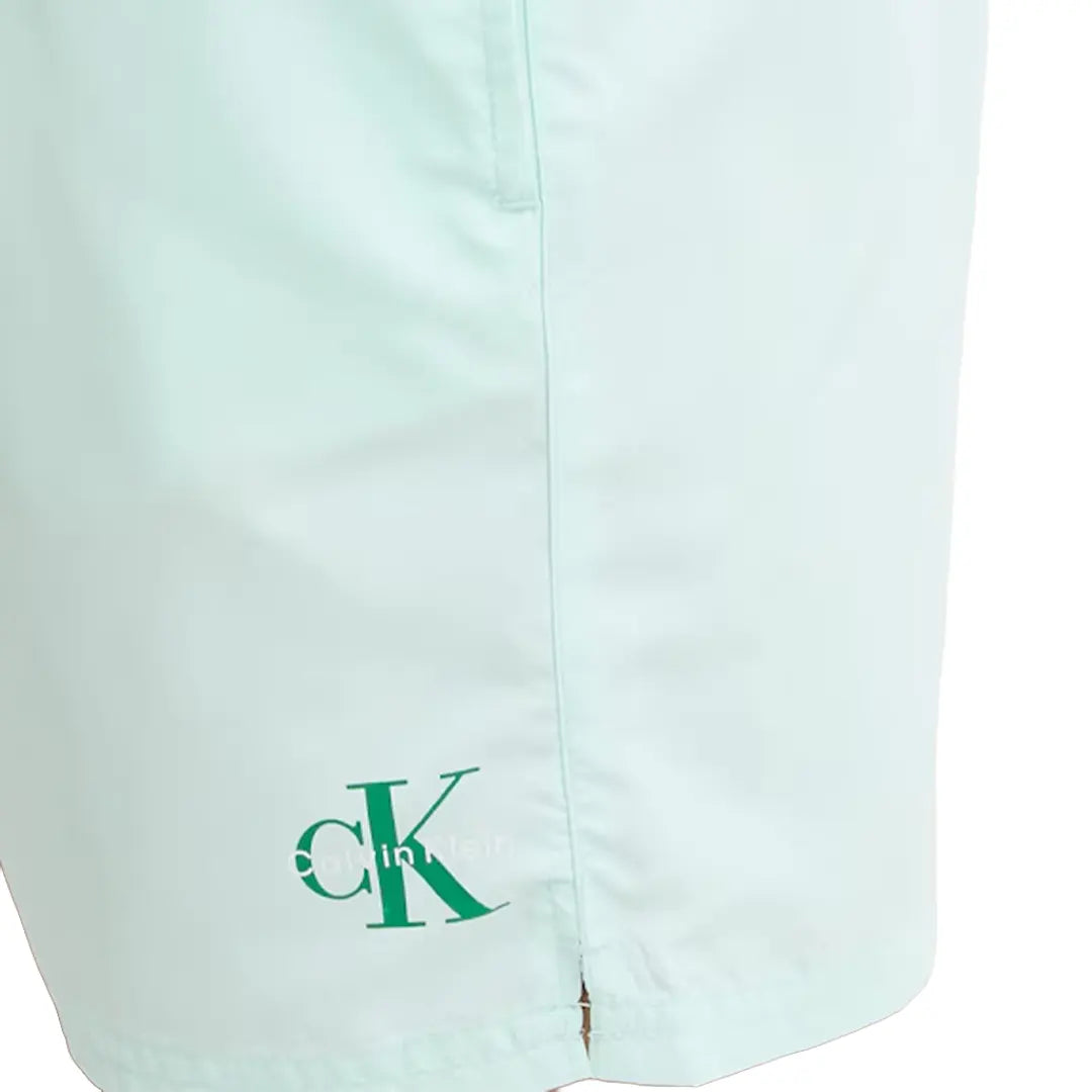 Calvin Klein Costume Da Bagno Monocromo Verde Acqua