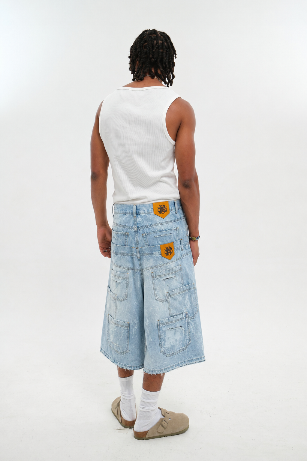 BUTISH Jeans Jorts Chiaro