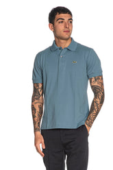 LACOSTE Polo Classica in Piqué Leggero Azzurro Polvere