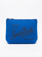 SAINT BARTH Pochette Aline In Nylon Blu Elettrico