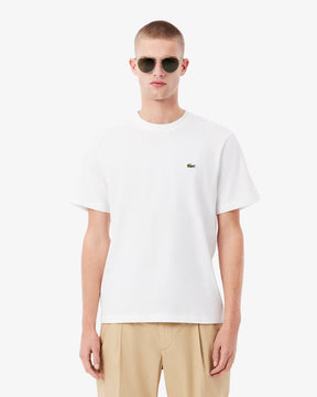 LACOSTE T-Shirt In Cotone Bianco