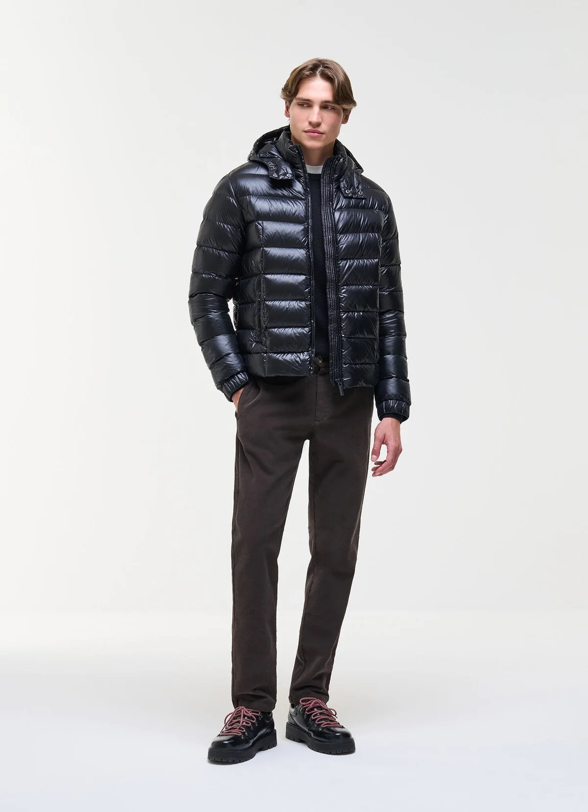 COLMAR Giubbotto Piumino Fasciato Con Cappuccio Nero 26/27