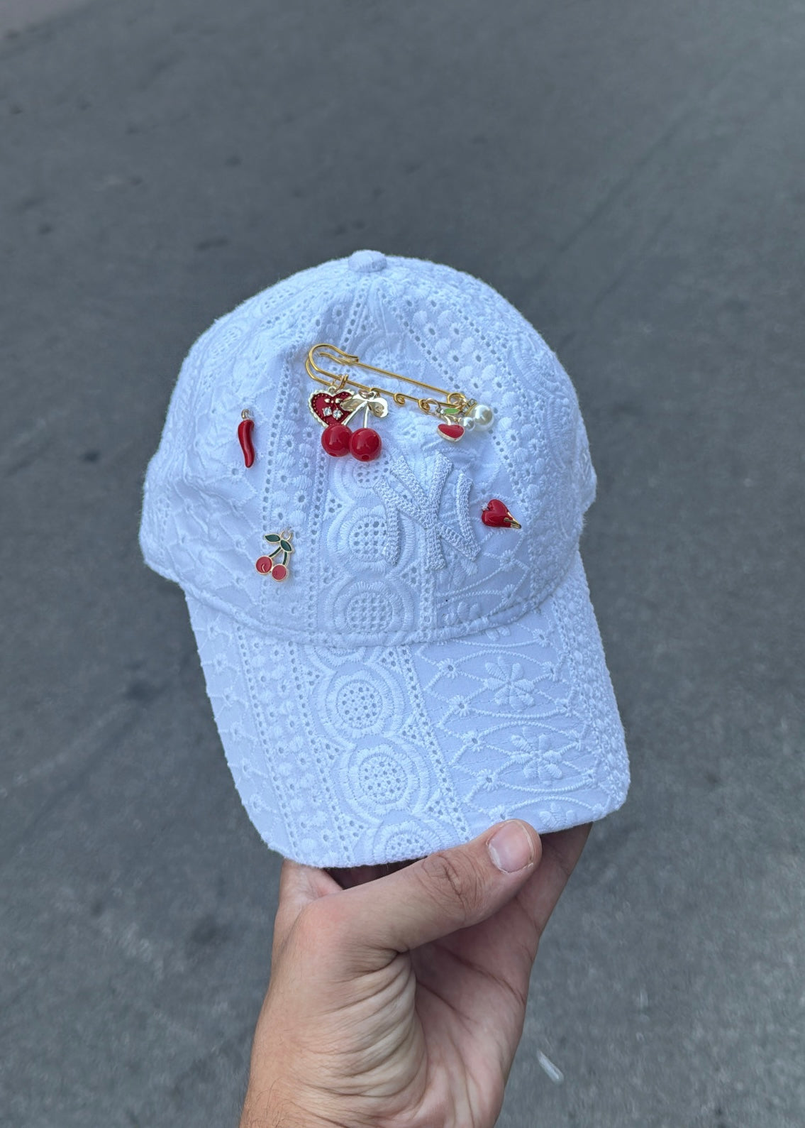 NEW ERA CUSTOM Charm Bianco Merlettato