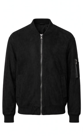 FIRST GARMENT Jacket In Renna Con Zip Nero