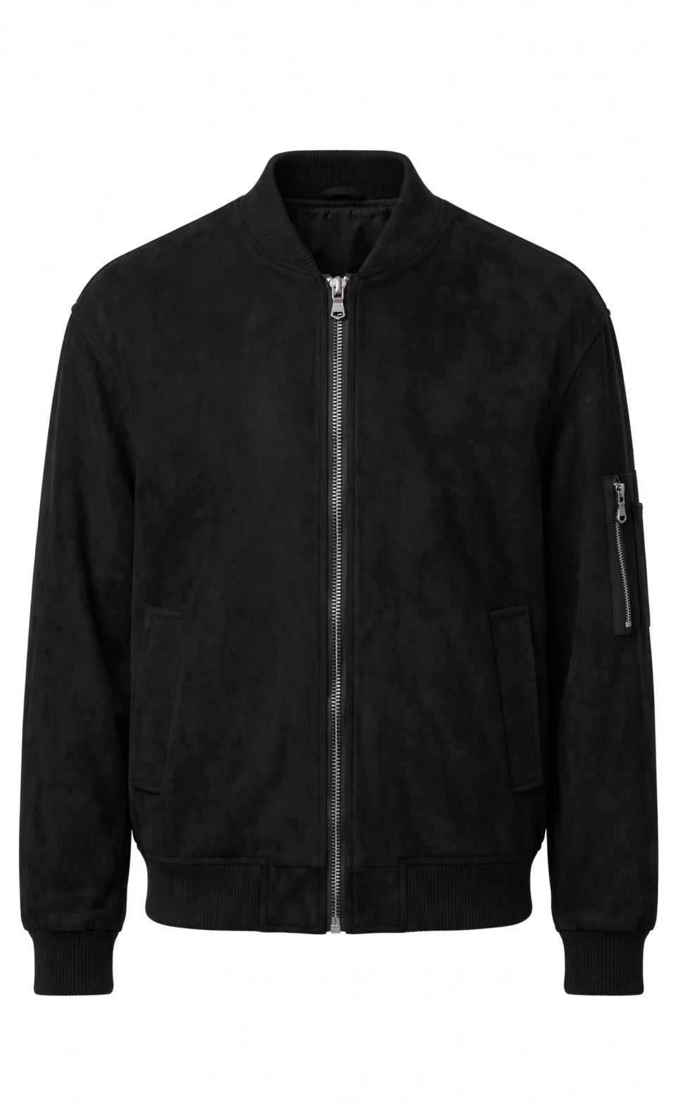 FIRST GARMENT Jacket In Renna Con Zip Nero