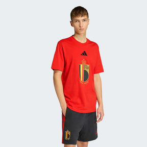 ADIDAS Completino Belgio T-Shirt e Pantaloncino Rosso